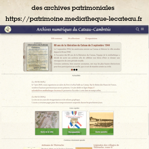 Artchives numériques du Cateau